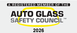 Registered member of the Auto Glass Safety Council, 2026